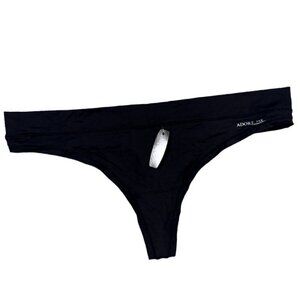 Adore Me NWT Black Soft Stretchy Thong Panty  Women’s Size XL